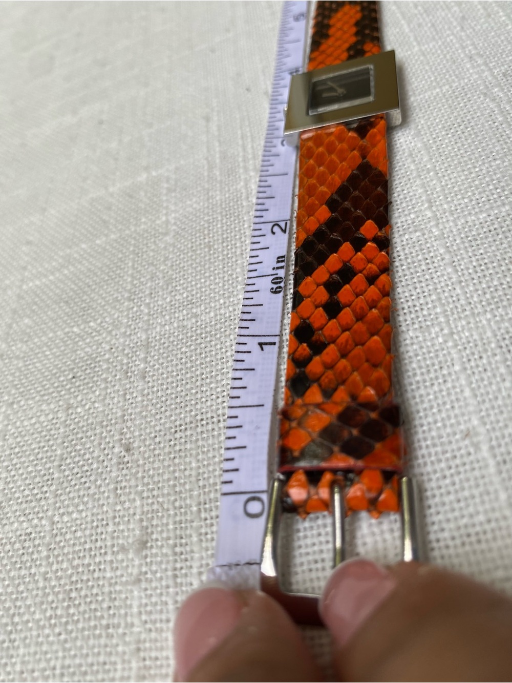 Furla Snake Python Print Leather Watch - Picture 6 of 7
